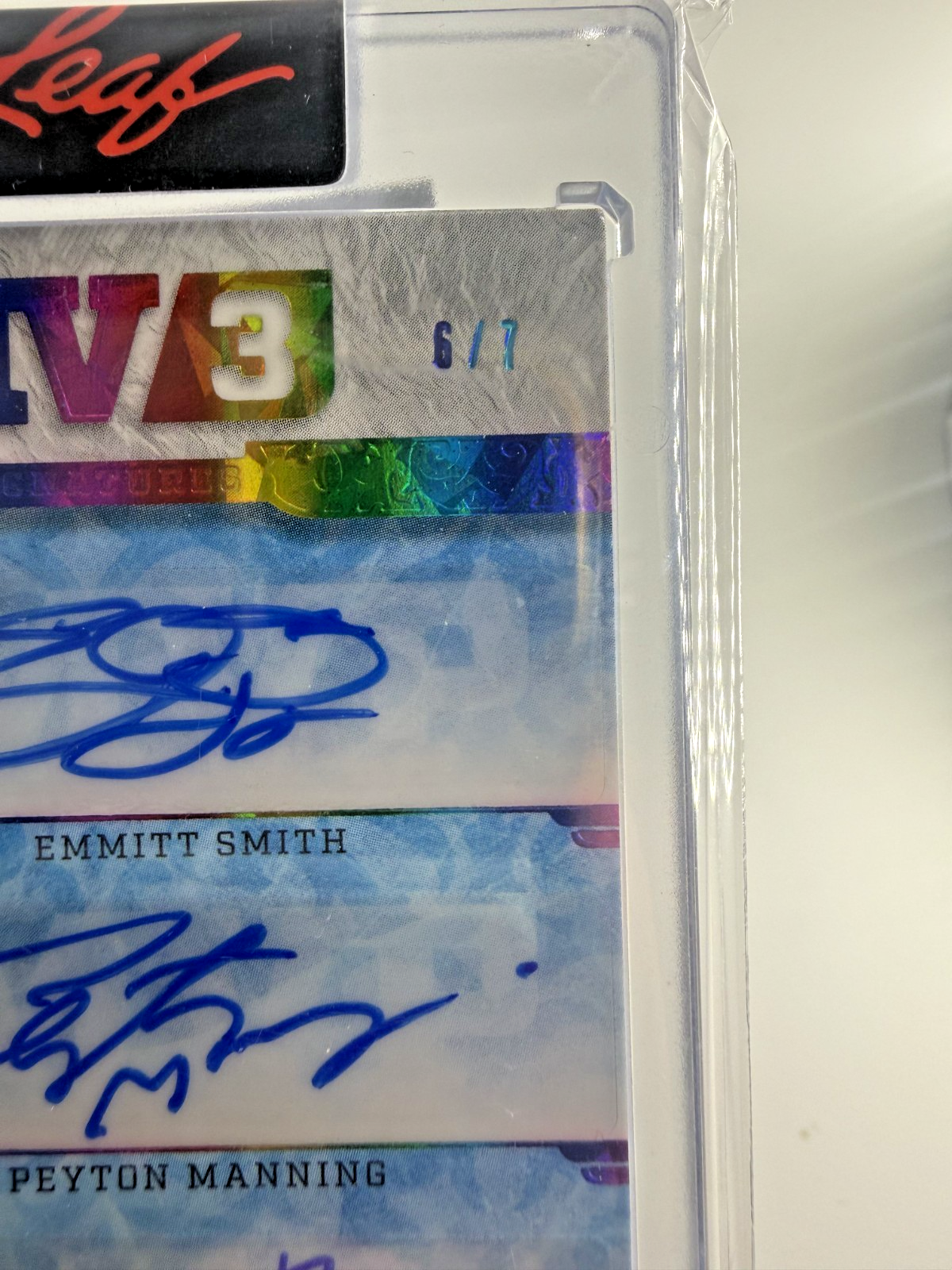 2023 Leaf Football Mv3 Emmitt Smith / Peyton Manning / Aaron Rodgers 6/7