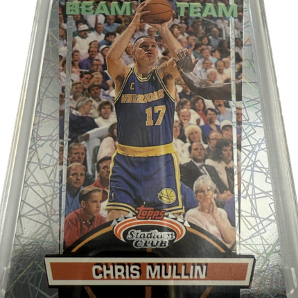 1992-93 Topps Stadium Club Beam Team #6 Chris Mullins Warriors