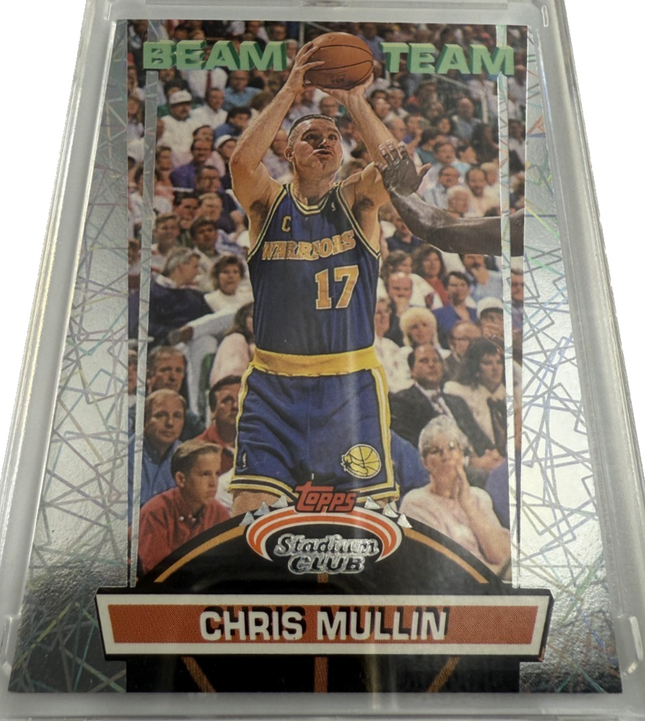 1992-93 Topps Stadium Club Beam Team #6 Chris Mullins Warriors