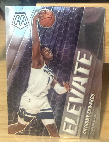 20-21 Panini Mosaic Elevate Anthony Edwards Minnesota Timberwolves #12