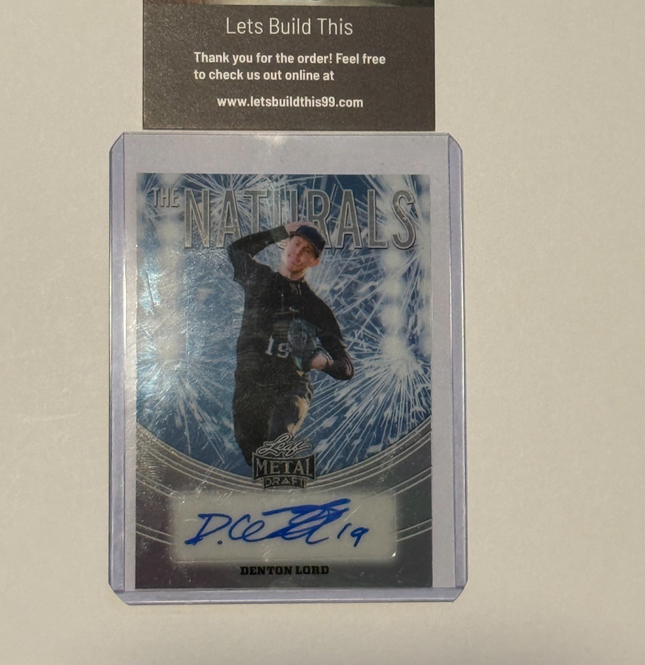 Leaf 2026 Denton Lord Pick#515 San Diego Padres Card# TN-DL1 Auto 58/75