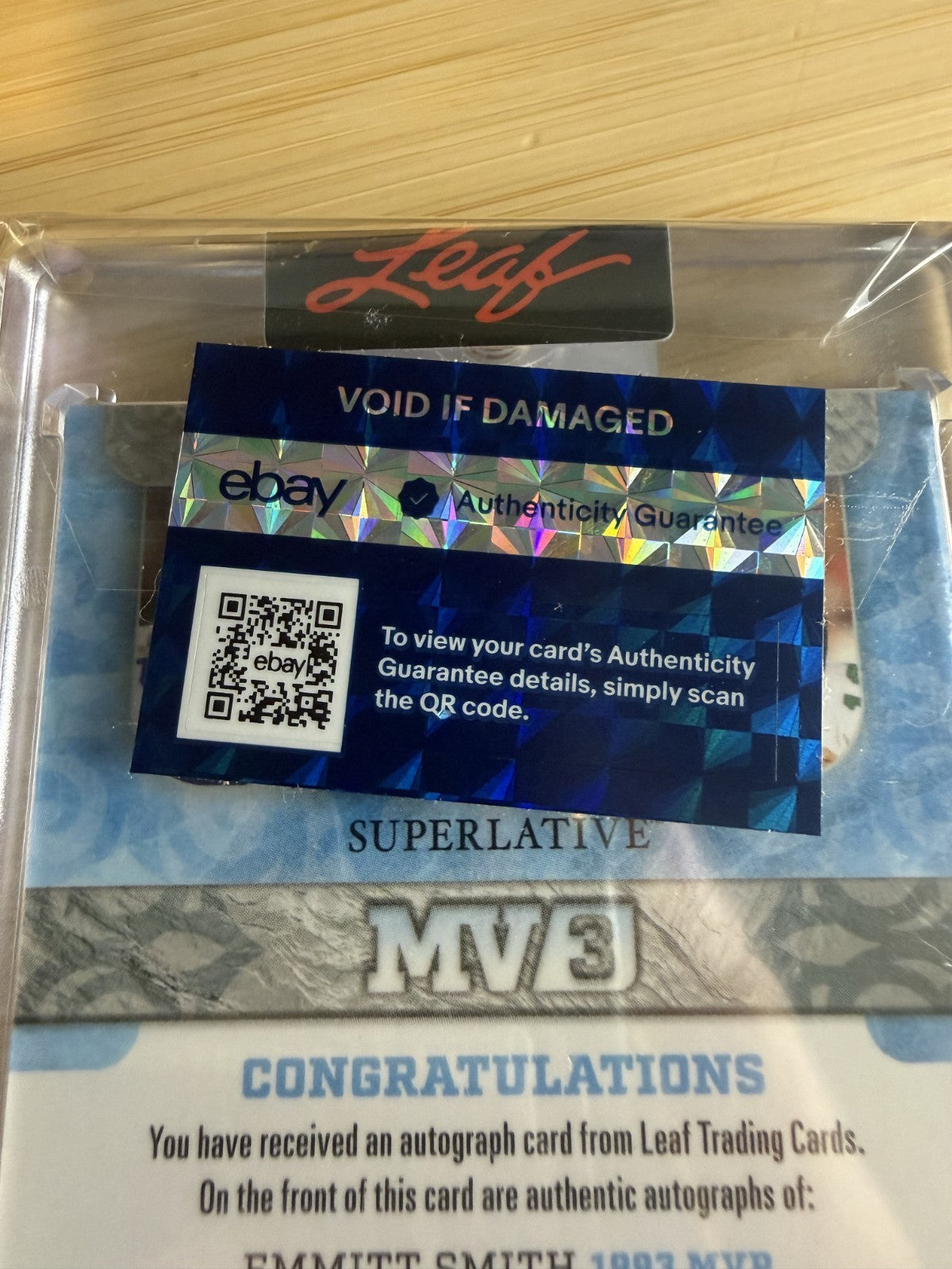 2023 Leaf Football Mv3 Emmitt Smith / Peyton Manning / Aaron Rodgers 6/7
