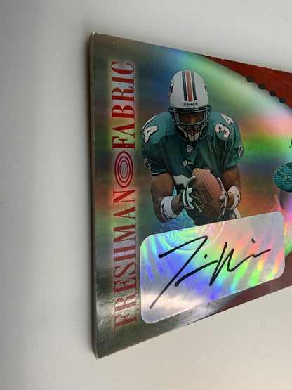 Travis Minor Fabric Mirror Red Auto #126 Numbered 1 /150 look at corners