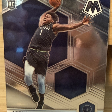 2020-21 Panini Mosaic Anthony Edwards Minnesota Timberwolves #201 Rookie Card