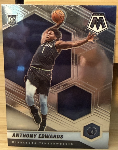 2020-21 Panini Mosaic Anthony Edwards Minnesota Timberwolves #201 Rookie Card