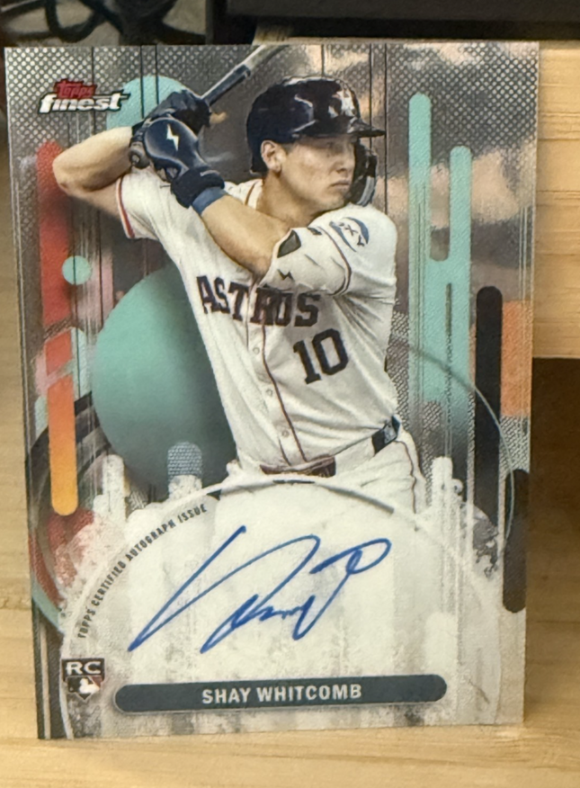2025 Topps Finest Shay Whitcomg Houston Astros Rookie Card #FA-SW