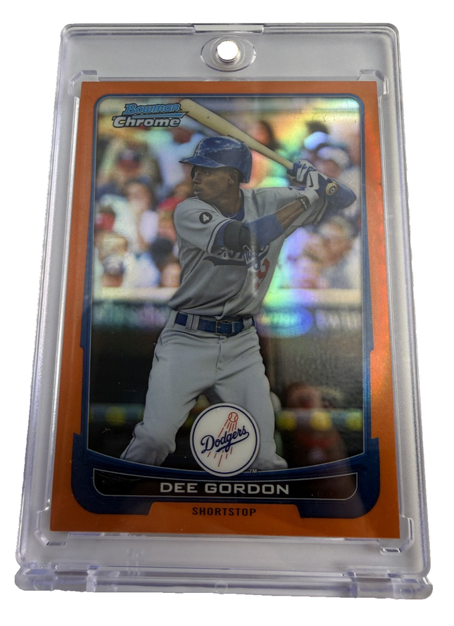 Dee Gordon 2012 Bowman Chrome Orange Refractor 13/25 #123
