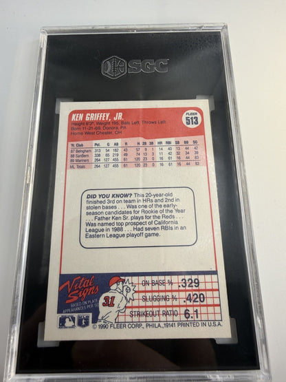 Ken Griffey Jr. 1990 Fleer #513 SGC 9
