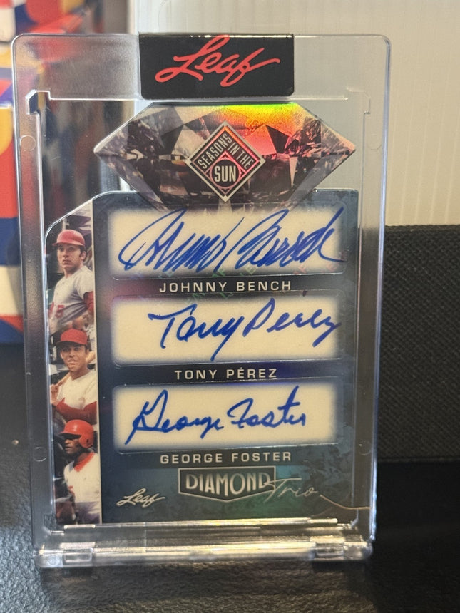 Leaf 2026 Bench Perez Foster Card#DT-2 Auto 7/8
