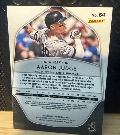 2020 Panini Prizm Aaron Judge New York Yankees #64
