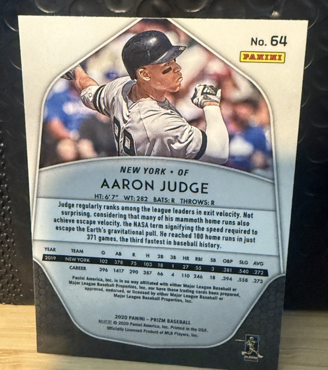 2020 Panini Prizm Aaron Judge New York Yankees #64