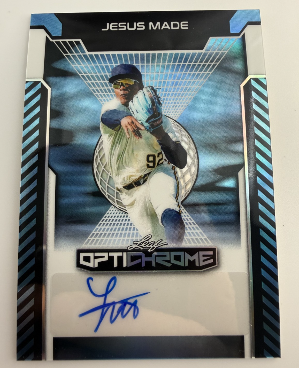 2025 Leaf Opticrome Jesus Made Milwaukee Brewers #BA-JM1 Auto 4/7