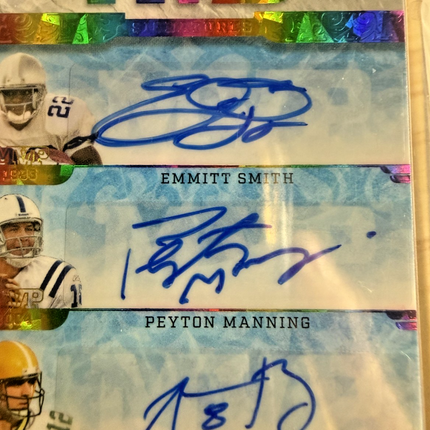 2023 Leaf Football Mv3 Emmitt Smith / Peyton Manning / Aaron Rodgers 6/7