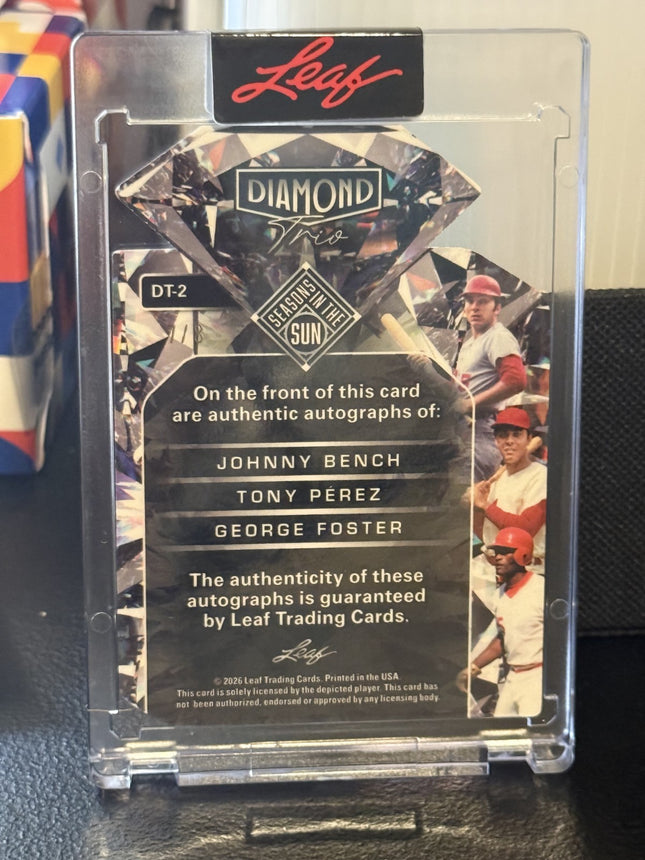 Leaf 2026 Bench Perez Foster Card#DT-2 Auto 7/8