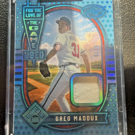 2026 Leaf Greg Maddux Love of the game, Game Used Memorabilia #FL-16 Number 6/20