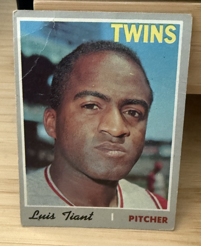 1970 Topps Luis Tiant Minnesota Twins #231