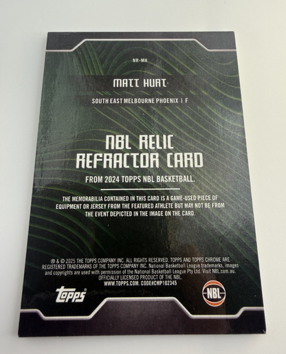Matt Hurt 2024-25 Topps Chrome NBL - #NR-MH Game Uniform Piece