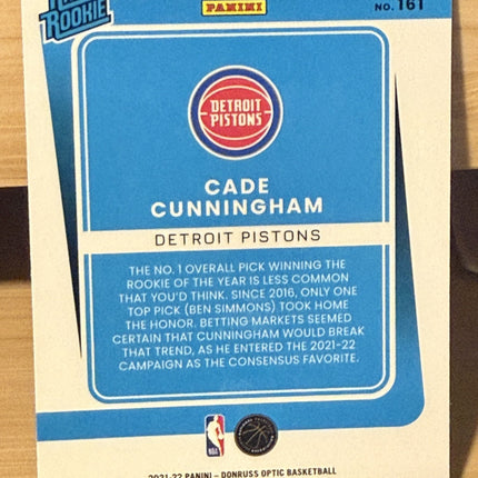 21-22 Donruss Cade Cunningham Rated Rookie Detriot Pistons #161