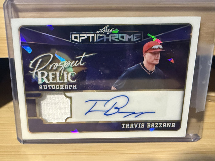 2025 Leaf Travis Bazzana Prospects Relic Auto/Jersey #PR-TB1 Auto 1/5