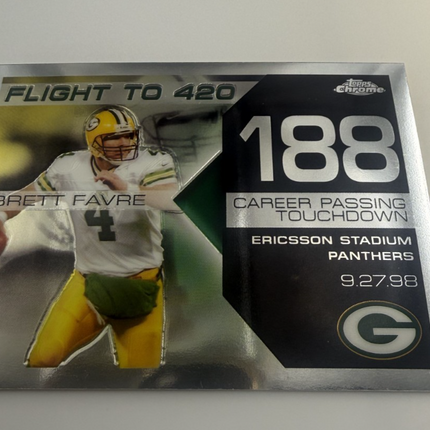 Flight to 420 Brett Favre 188 Career Passing TouchdownTopps # BFC-BF-188