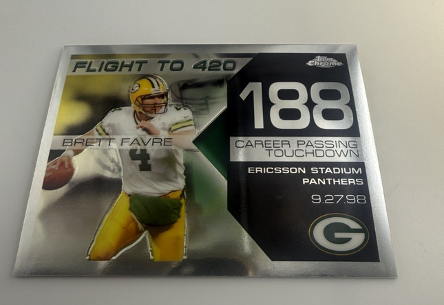 Flight to 420 Brett Favre 188 Career Passing TouchdownTopps # BFC-BF-188