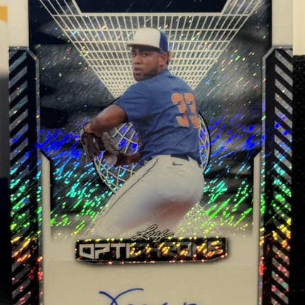 Leaf 2025 Yoniel Curet Detroit Tigers Prospect Card #BA-YC2 Auto 8/10