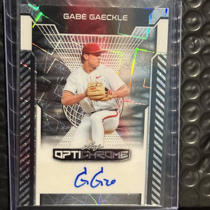 Leaf 2025 Gabe Gaeckle Athletics Card# BA-GG1 Auto 7/10