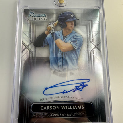 2022 Bowman Sterling Carson Williams Rookie On Card Auto Autograph #PA-CW
