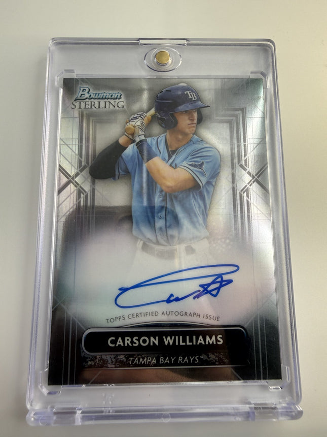 2022 Bowman Sterling Carson Williams Rookie On Card Auto Autograph #PA-CW