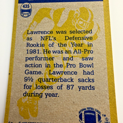 1982 Topps - Lawrence Taylor In Action #435 New York Giants
