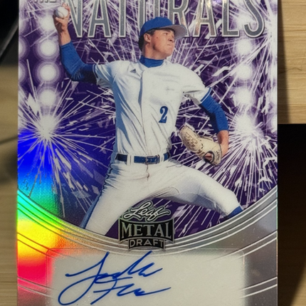 2026 Leaf Jackson Flora MLB #4 Pick SF Giants The Naturals  #TN-JF1 Auto 19/25