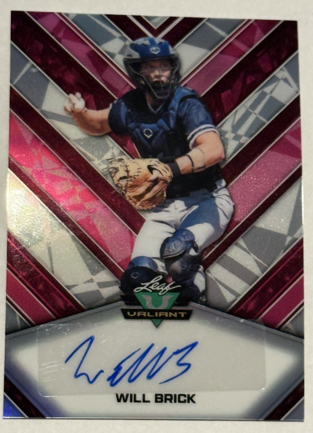 Leaf 2026 Will Brick Toronto Blue Jays Draft Pick #131 VA-WB1 Auto 8/10