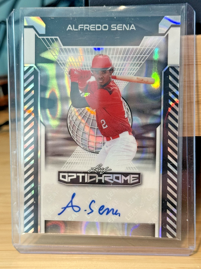 2025 Leaf Alfredo Sena Card Number BA-AS2 Auto 6/10