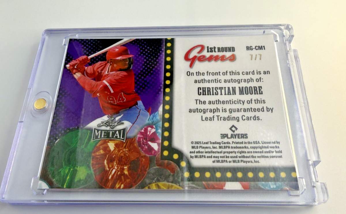 2025 Christian Moore ist Round Gems Leaf Metal #RG-CM1 7/7