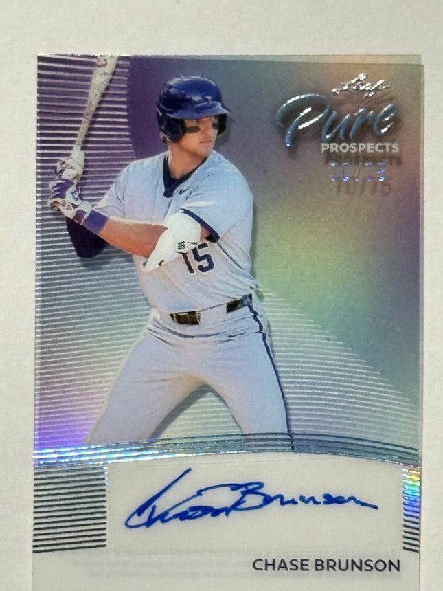 Leaf 2026 Chase Brunson Pick#42 Nationals Card# pp-CH1 Auto 70/75
