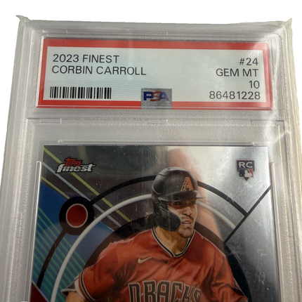 Corbin Carroll #24 2023 Topps Finest (RC) PSA Gem MT 10