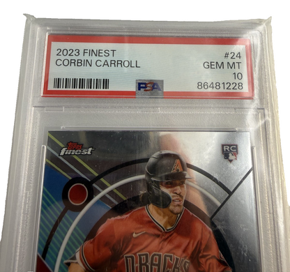 Corbin Carroll #24 2023 Topps Finest (RC) PSA Gem MT 10