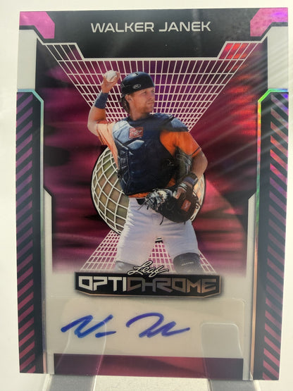 2025 Leaf Walker Janek Optichrome Houston Astros #BA-WJ1 Auto 6/8