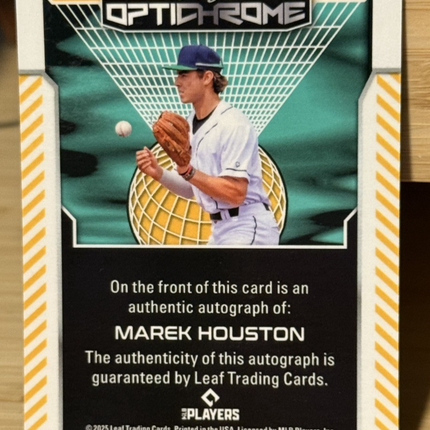 2025 Leaf Marek Houston Minnesota Twins #7 Prospect #BA-MH1 Auto 2/6