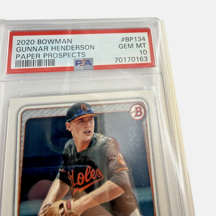 2020 Bowman Gunnar Henderson Paper Prospects #BP134 GEM MT 10