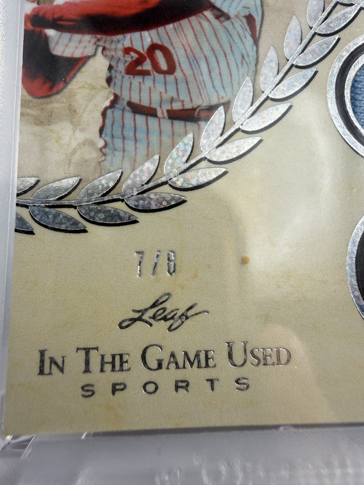 MIKE SCHMIDT 2025 LEAF IN THE GAME USED HEROES OF HISTORY PATCH  7/8 #HH-58