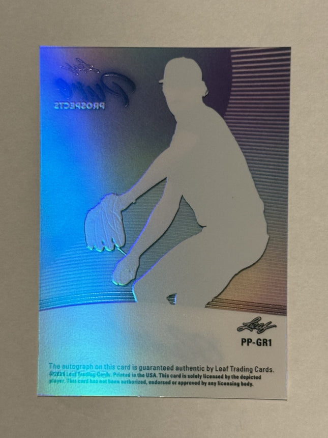 Leaf 2026 Gio Rojas Pick#16 Rangers Card# PP-GR1 Auto