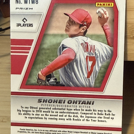 2021 Panini Mosaic Shohei Ohtani LA Angels #WTW8 Will to Win