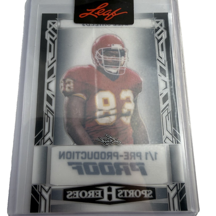 Will Shields 1/1 Pre-Production Proof Sports Heroes Leaf
