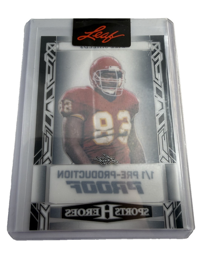 Will Shields 1/1 Pre-Production Proof Sports Heroes Leaf