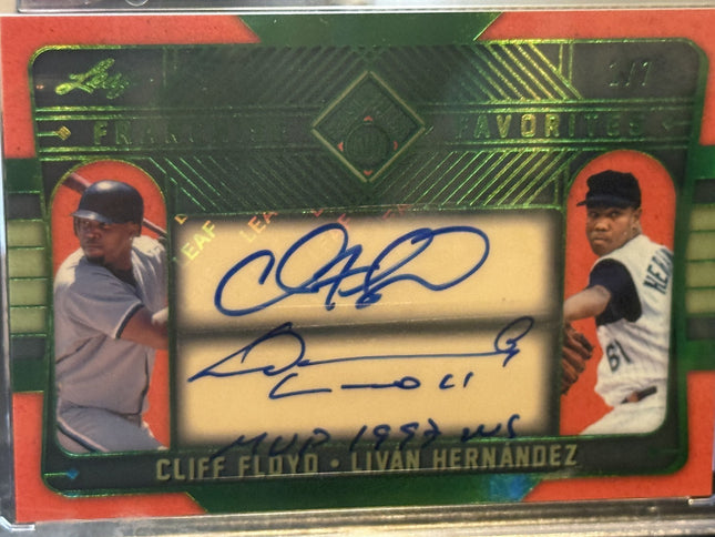 Leaf 2026 Franchise Favorites Floyd and Hernandez Card#FF-3 Auto 1/7