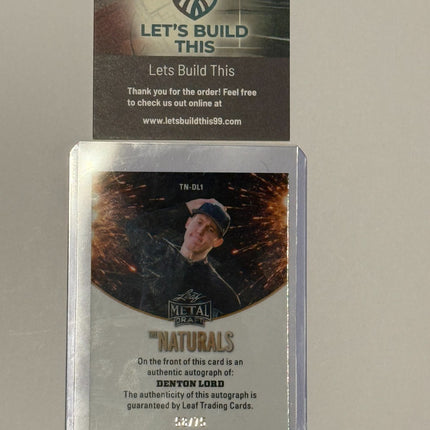 Leaf 2026 Denton Lord Pick#515 San Diego Padres Card# TN-DL1 Auto 58/75