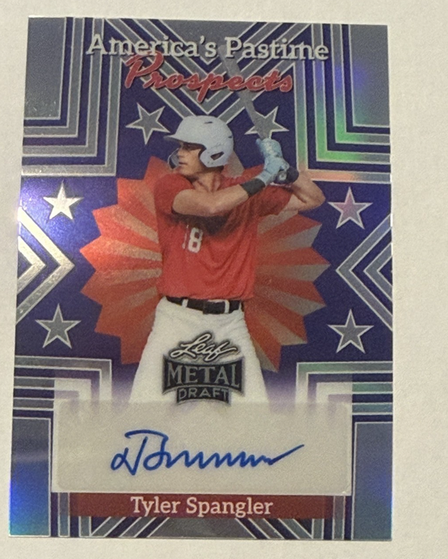 Leaf 2026 Tyler Spangler Pick#36 Phillies  Card#AP-TS1 Auto