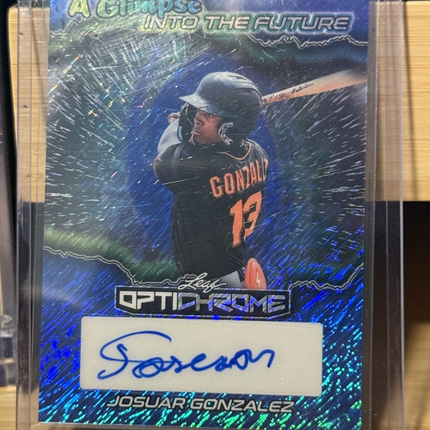 2025 Leaf Josuar Gonzalez MLB top 100 Pospect #15 SF Giants #FA-JG1 Auto 2/3