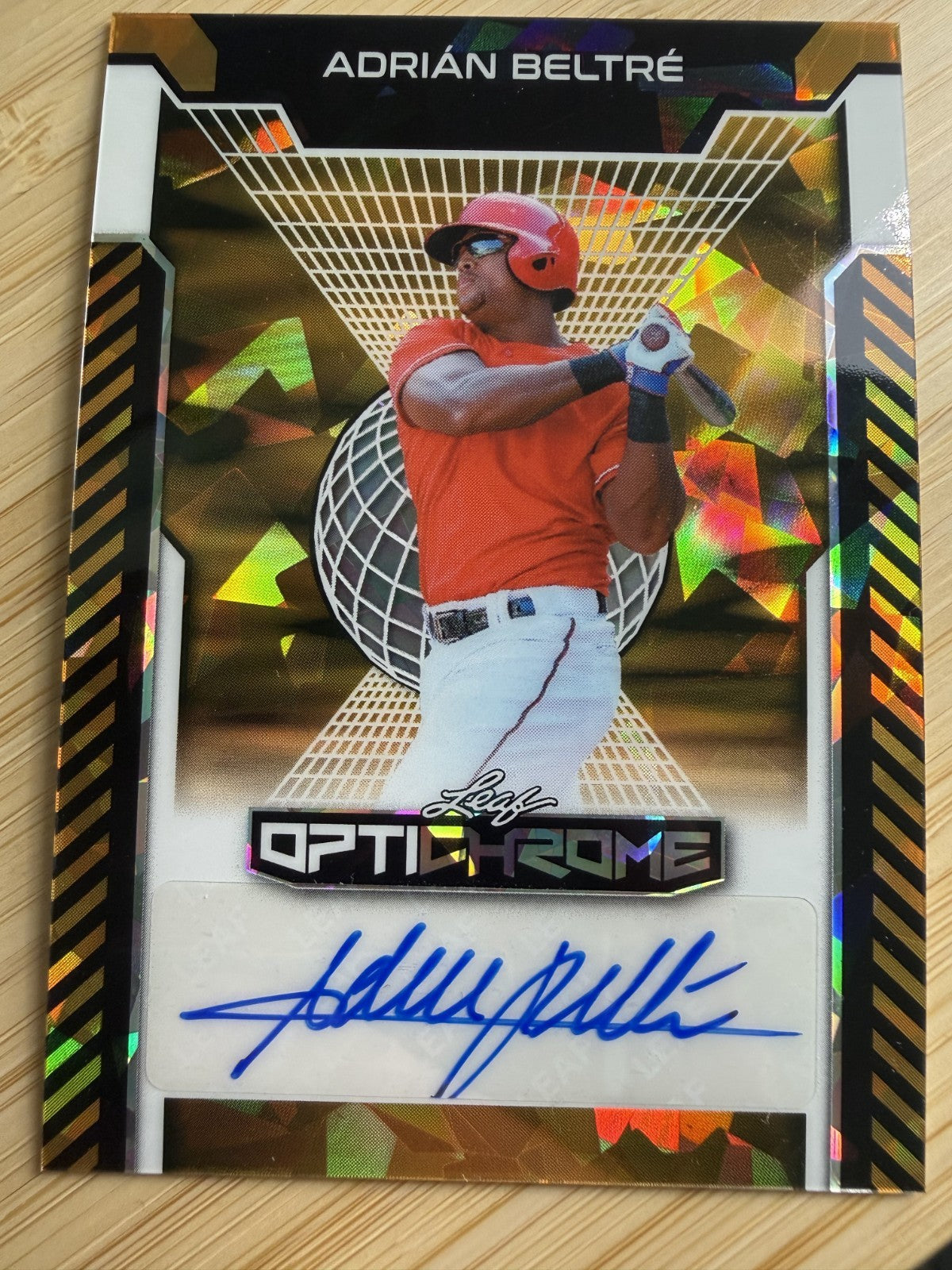 2025 Leaf Optichrome Adrian Beltre Texas Randers #BA-AB2 Auto 1/1